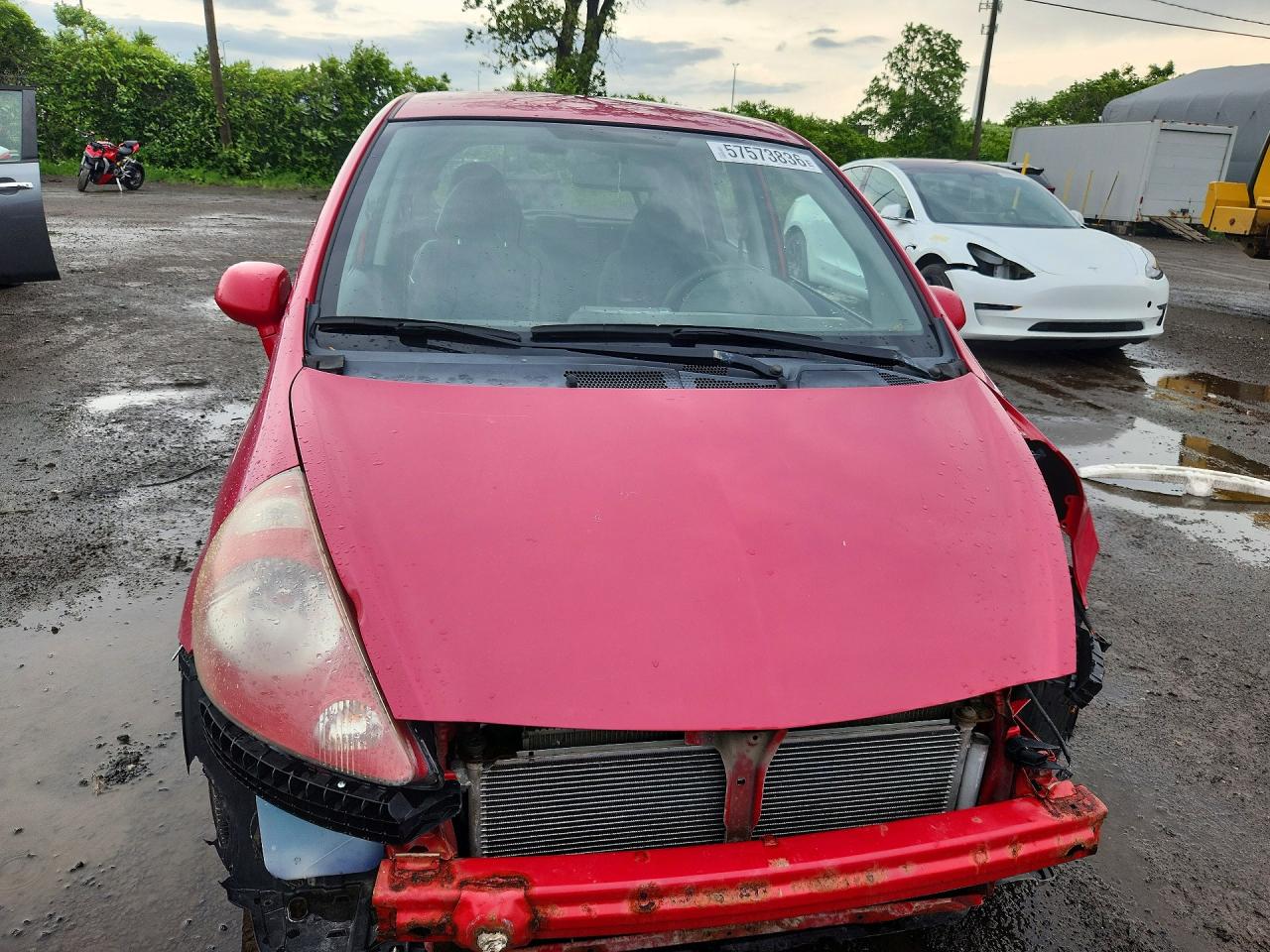 2007 Honda Fit Red vin: JHMGD38467S819006