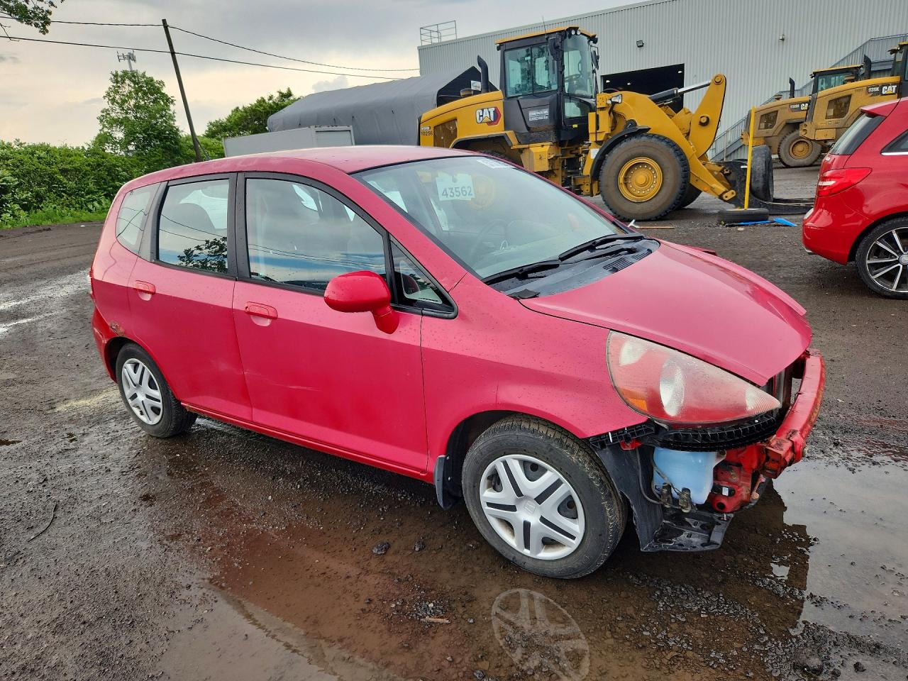 2007 Honda Fit Red vin: JHMGD38467S819006
