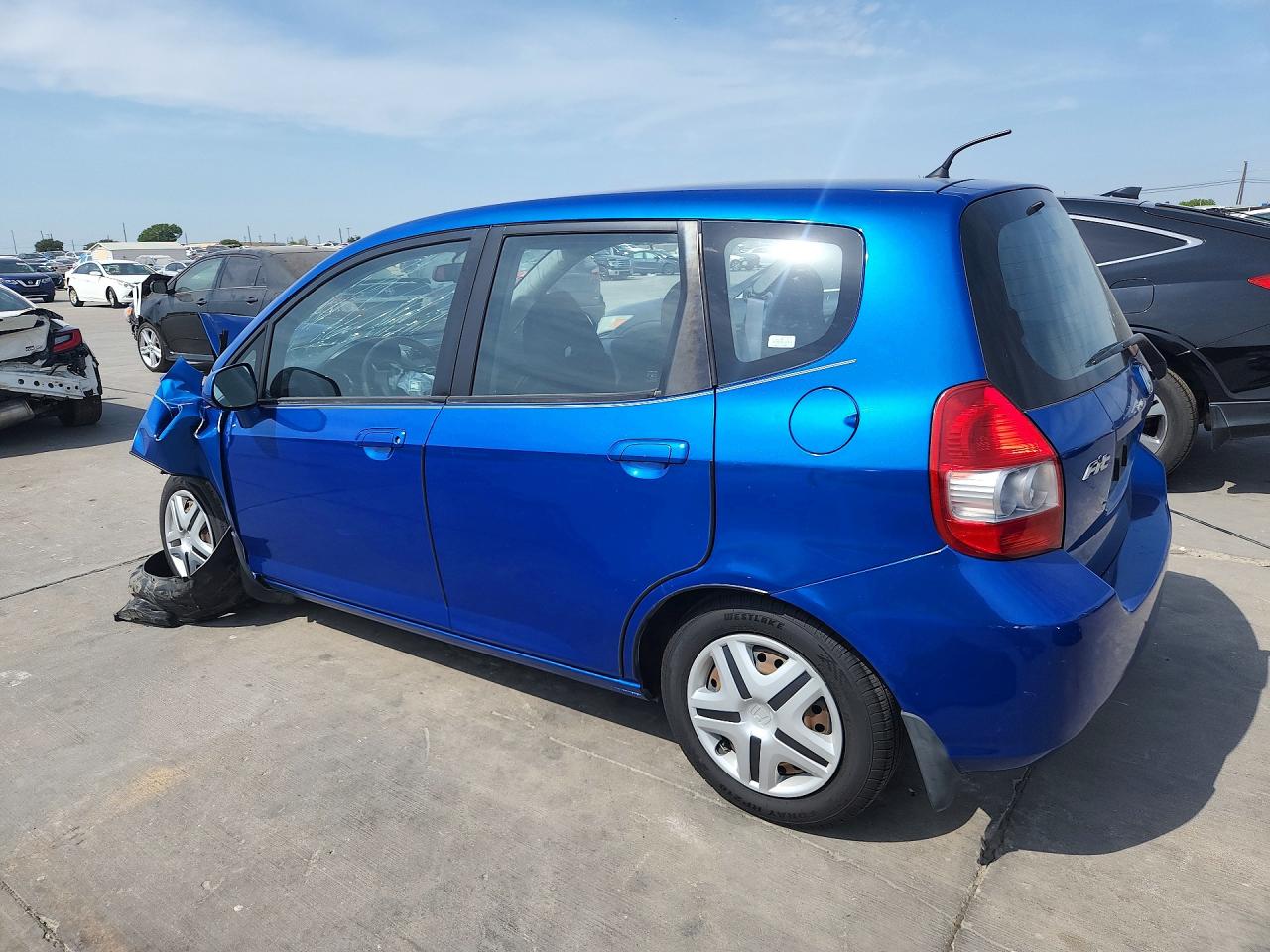 2008 Honda Fit Синий vin: JHMGD38468S033675