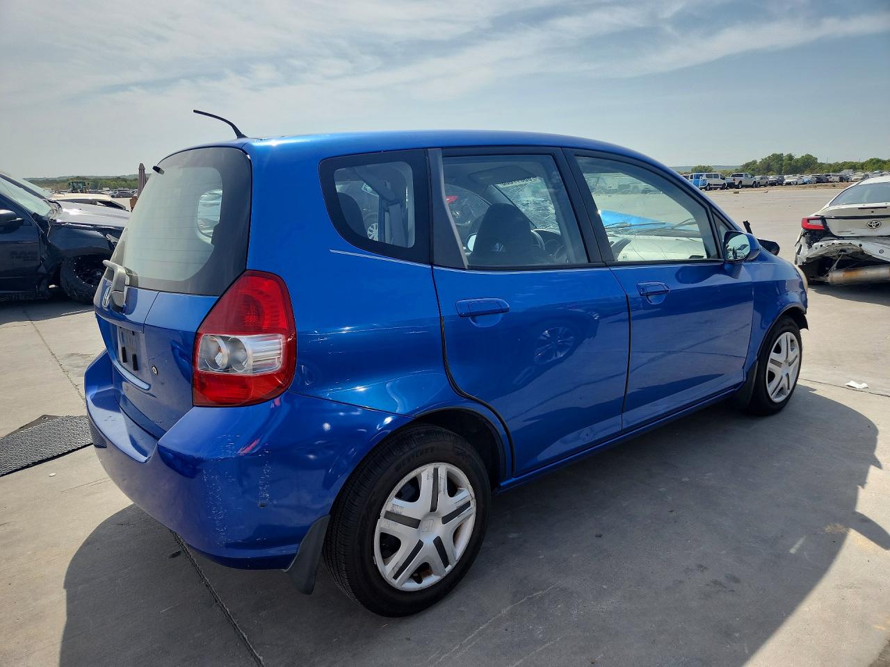 2008 Honda Fit Синий vin: JHMGD38468S033675