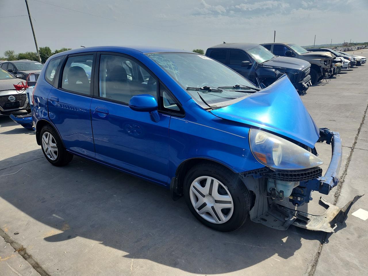 2008 Honda Fit Синий vin: JHMGD38468S033675