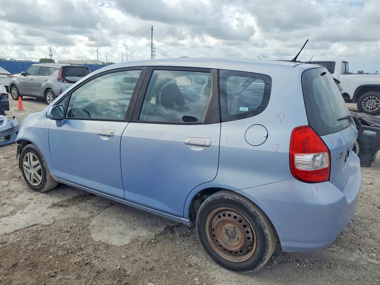 2008 Honda Fit Blue vin: JHMGD38468S046832