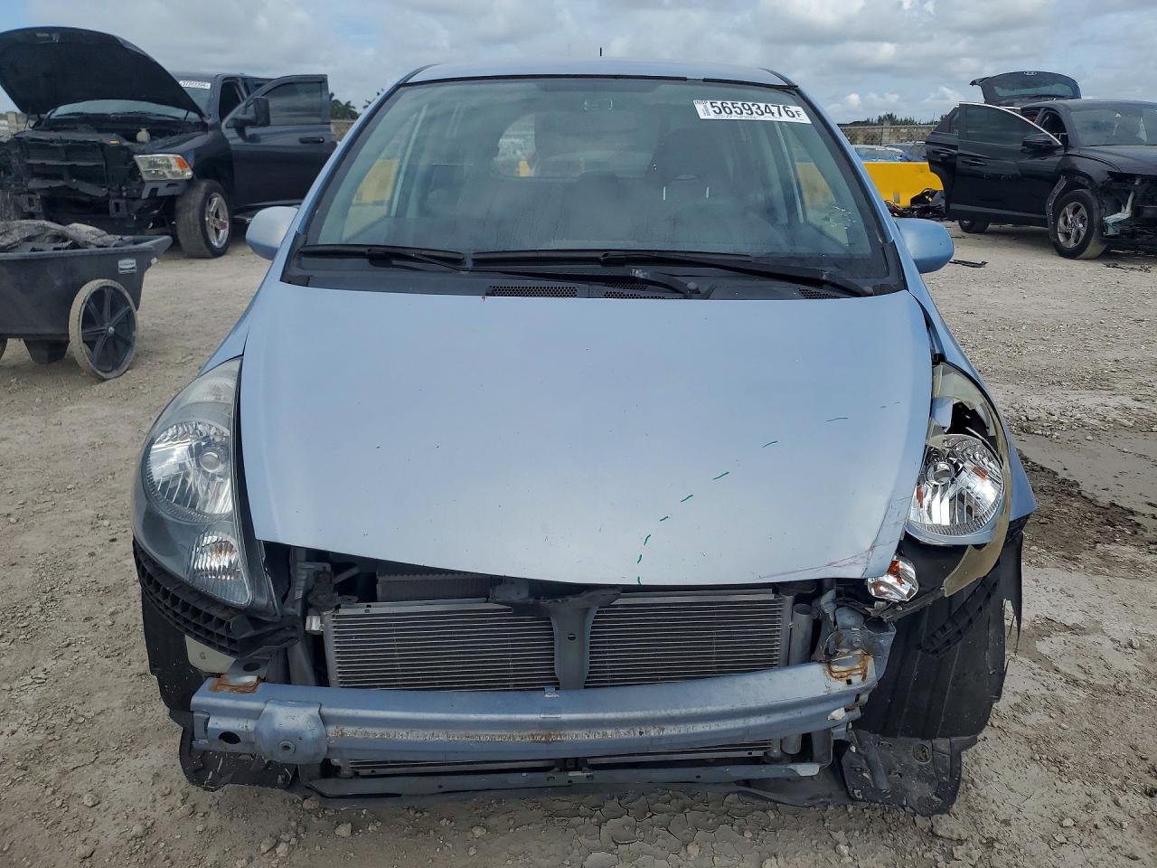 2008 Honda Fit Blue vin: JHMGD38468S046832