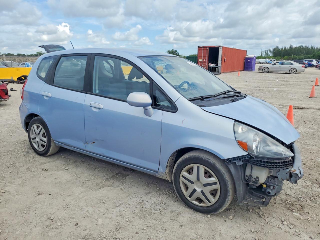 2008 Honda Fit Blue vin: JHMGD38468S046832
