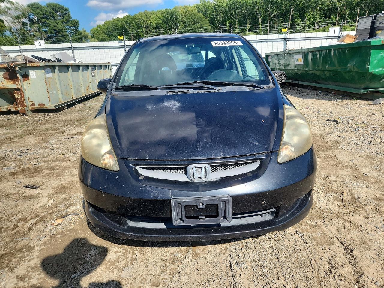 2008 Honda Fit Черный vin: JHMGD38468S066532