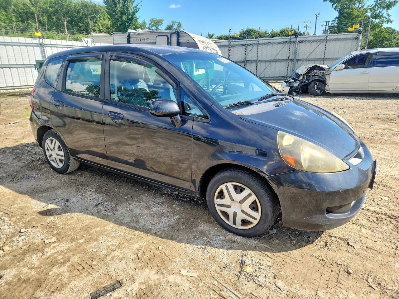 2008 Honda Fit Черный vin: JHMGD38468S066532