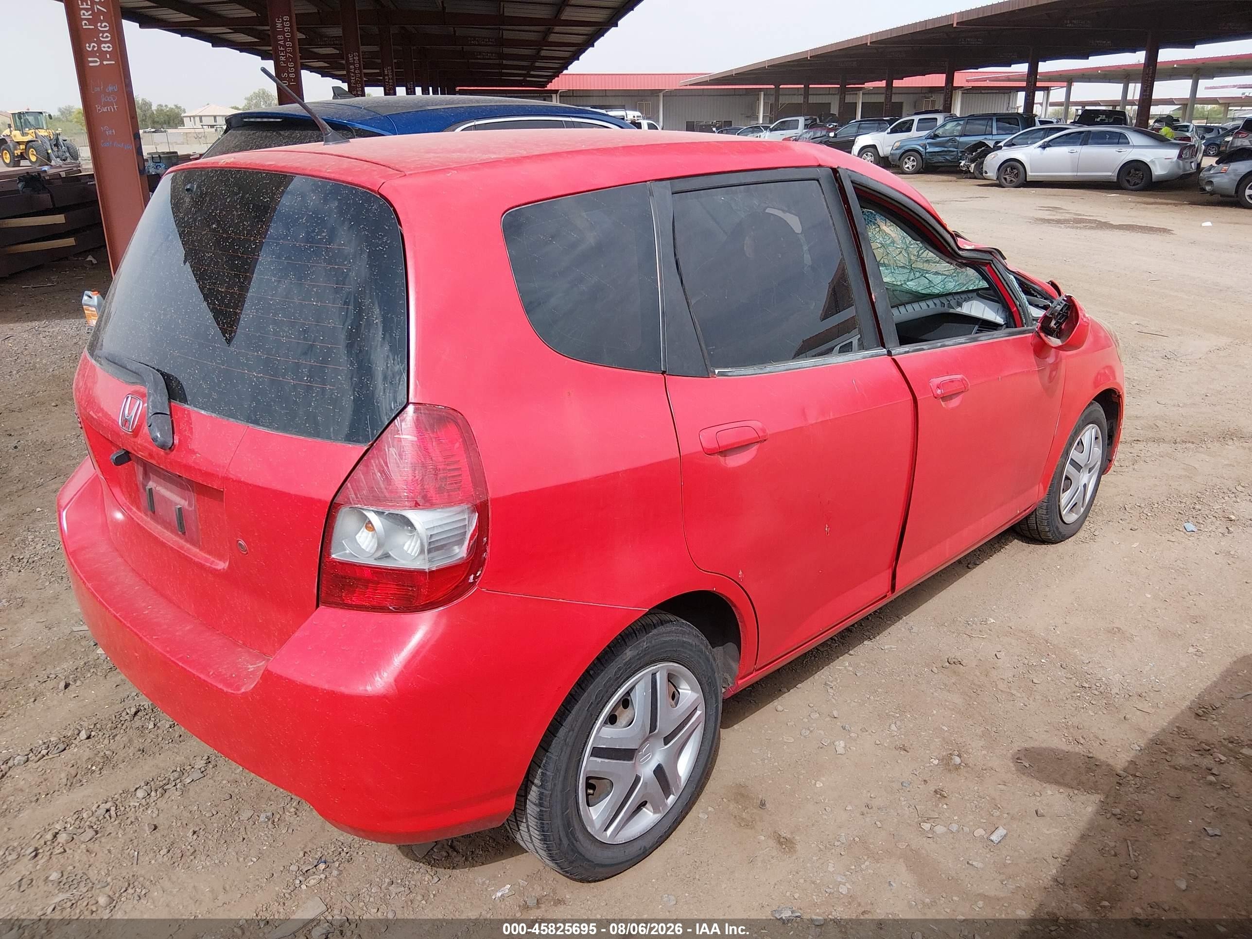 2008 Honda Fit   Красный vin: JHMGD38468S070628