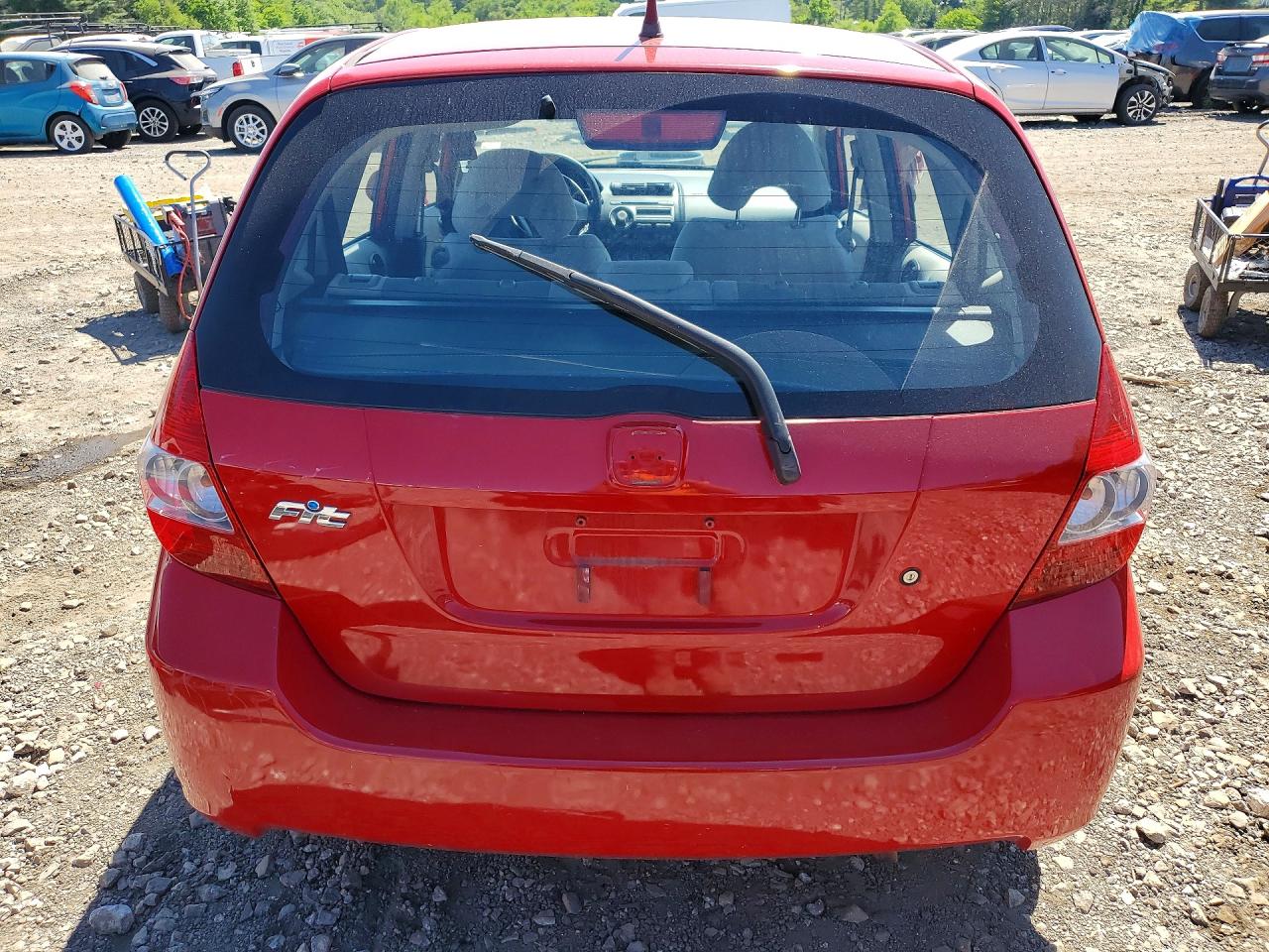 2007 Honda Fit Red vin: JHMGD38477S024014