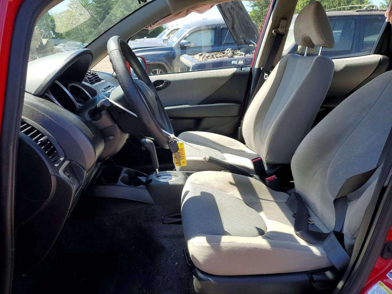 2007 Honda Fit Red vin: JHMGD38477S024014