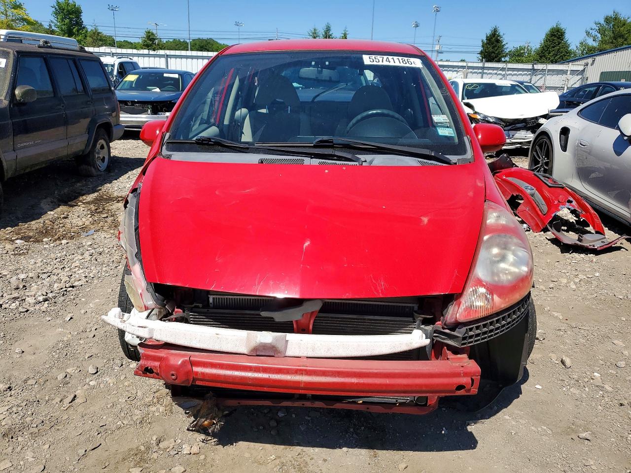 2007 Honda Fit Red vin: JHMGD38477S024014