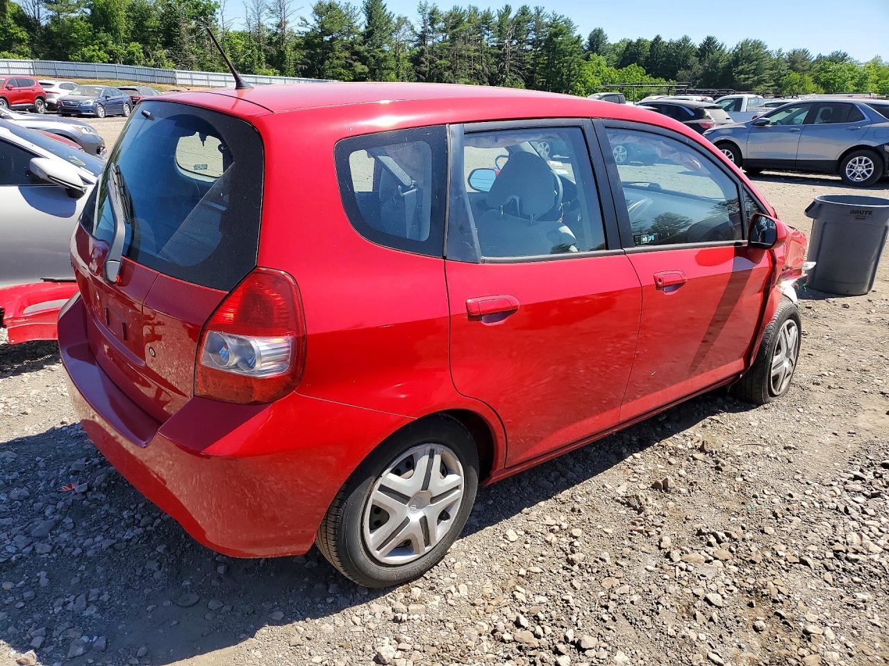 2007 Honda Fit Red vin: JHMGD38477S024014