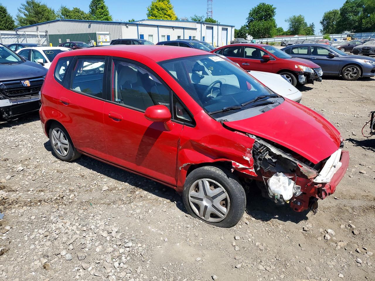 2007 Honda Fit Red vin: JHMGD38477S024014