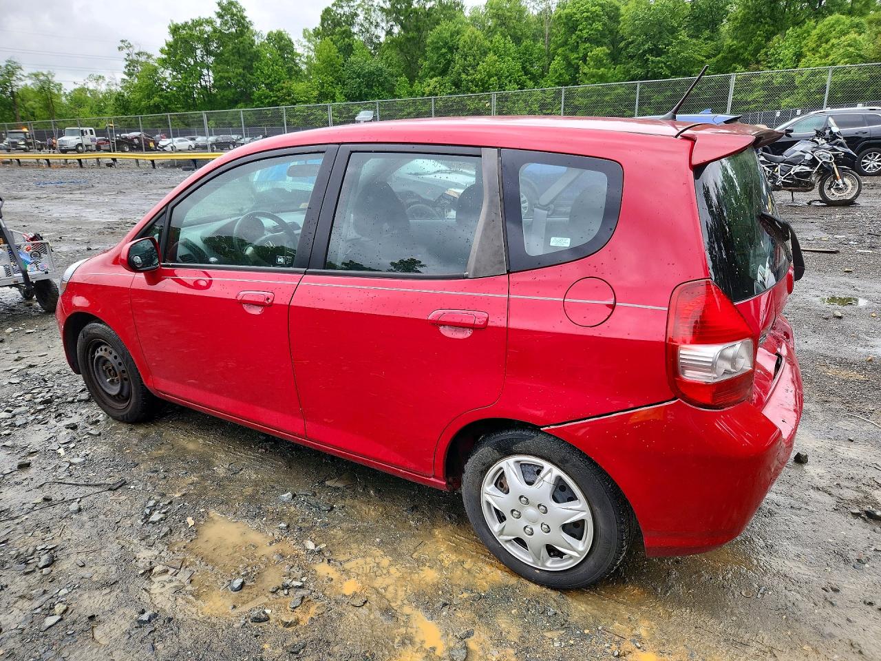 2008 Honda Fit Red vin: JHMGD38478S045124