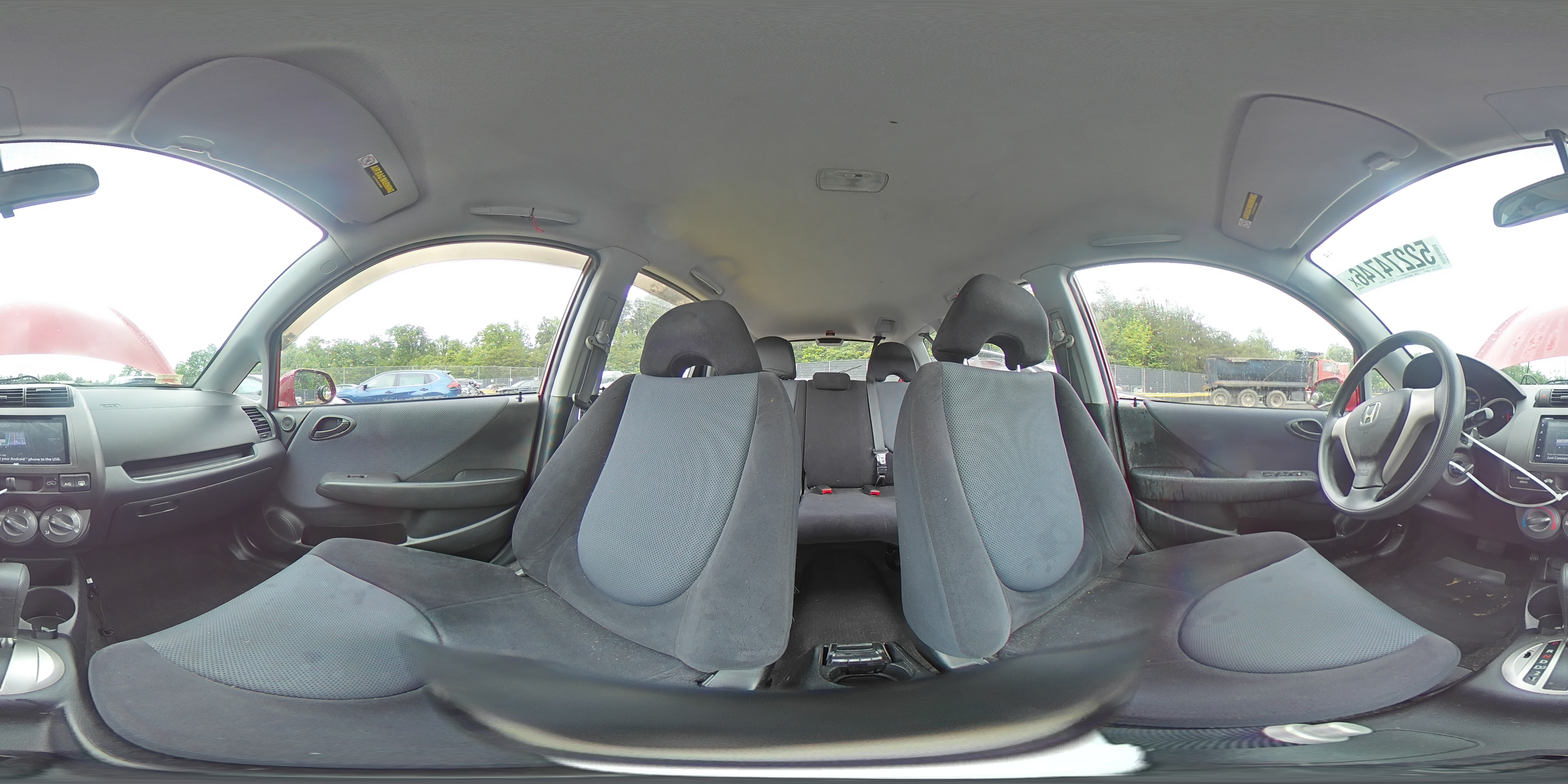 2008 Honda Fit Red vin: JHMGD38478S045124
