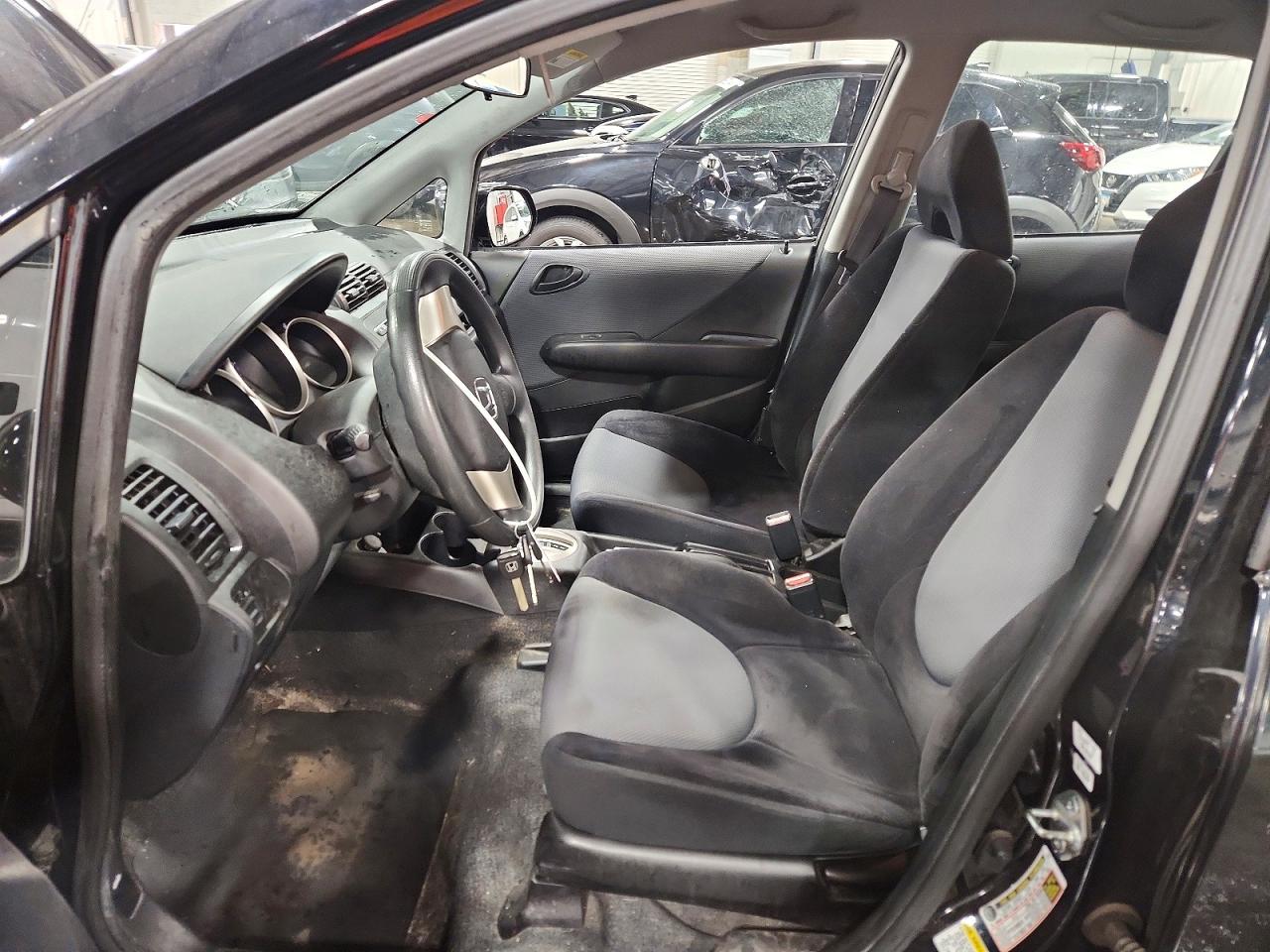 2008 Honda Fit Black vin: JHMGD38478S071884