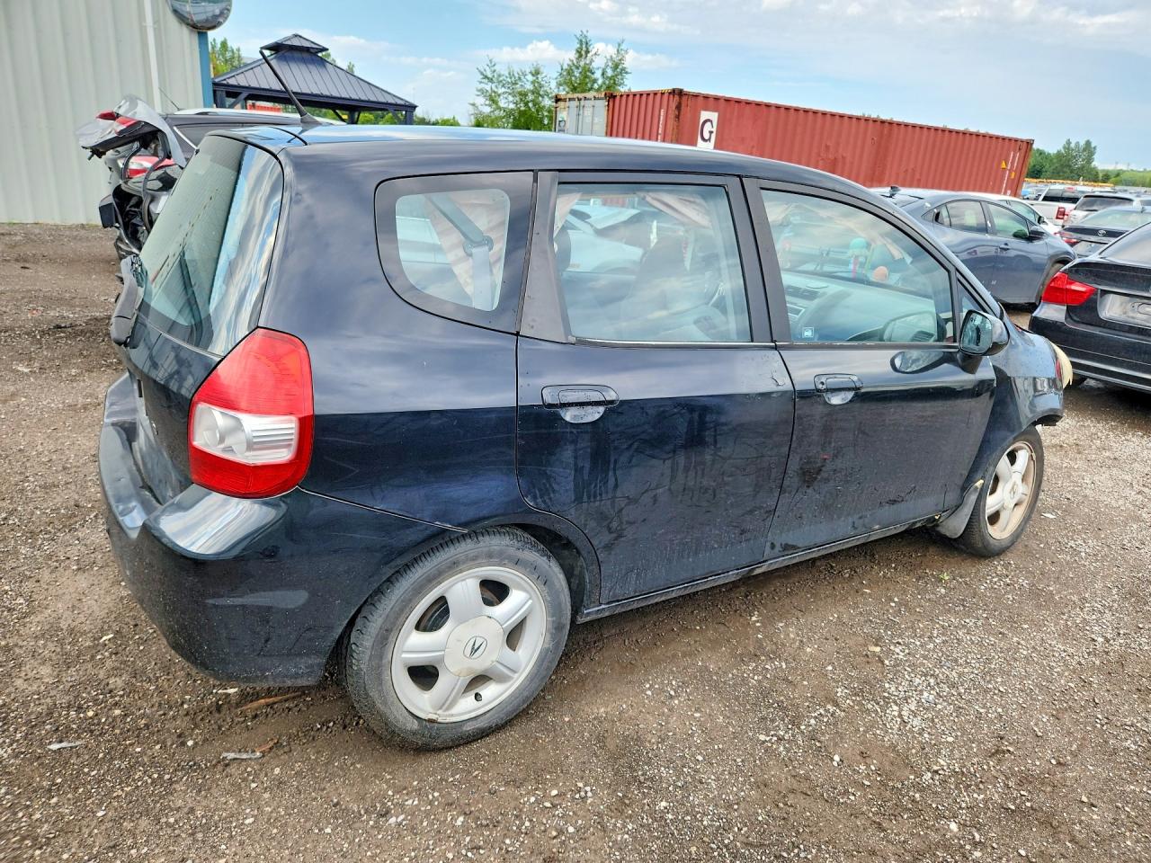 2008 Honda Fit Черный vin: JHMGD38478S809165