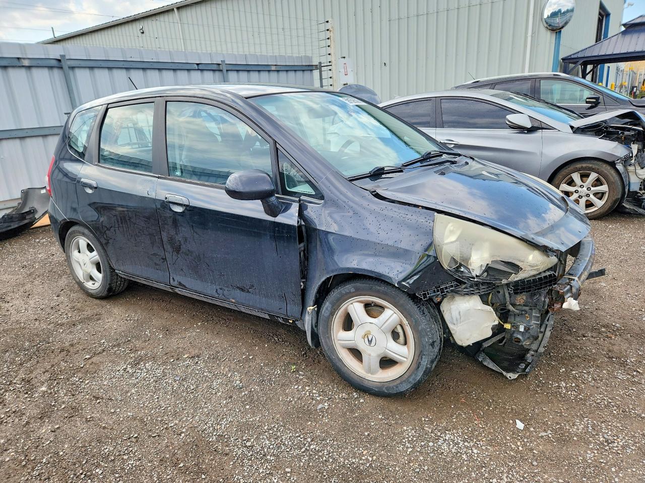 2008 Honda Fit Черный vin: JHMGD38478S809165
