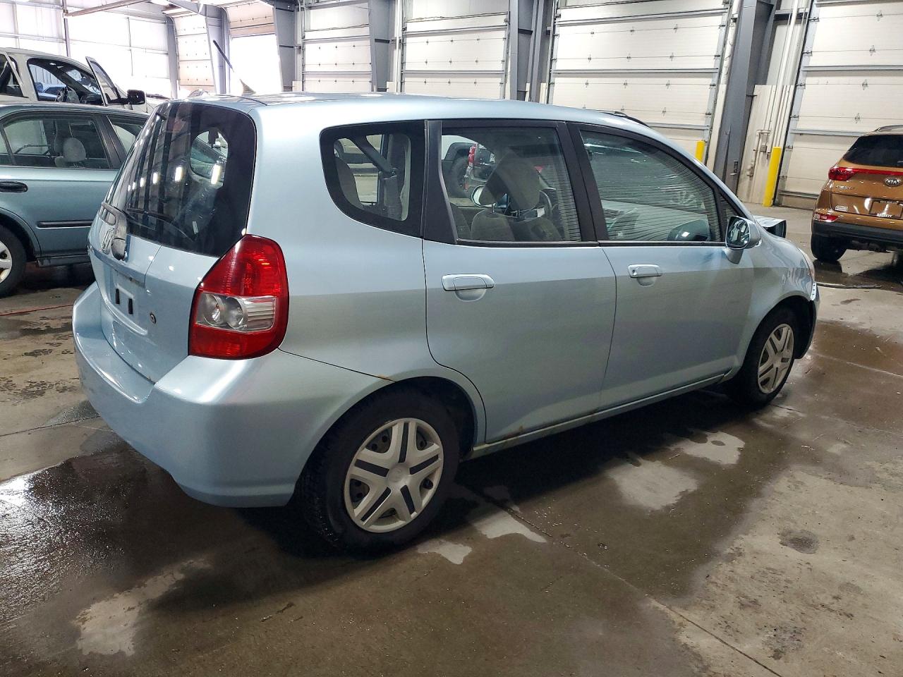 2007 Honda Fit Blue vin: JHMGD38487S005651