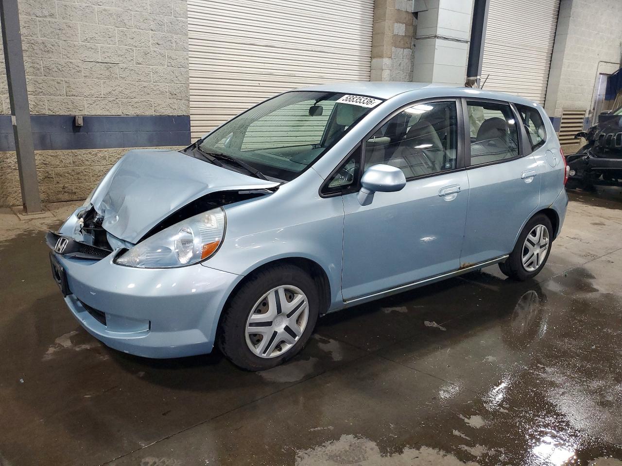 2007 Honda Fit Blue vin: JHMGD38487S005651