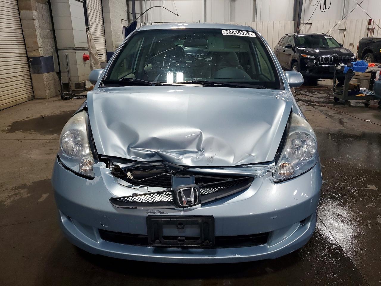 2007 Honda Fit Blue vin: JHMGD38487S005651