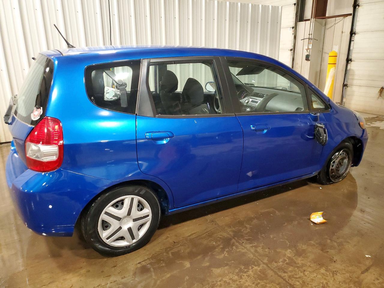 2007 Honda Fit Blue vin: JHMGD38487S010879