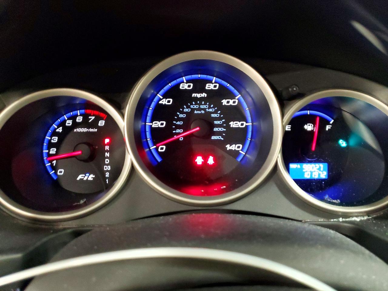 2007 Honda Fit Blue vin: JHMGD38487S010879
