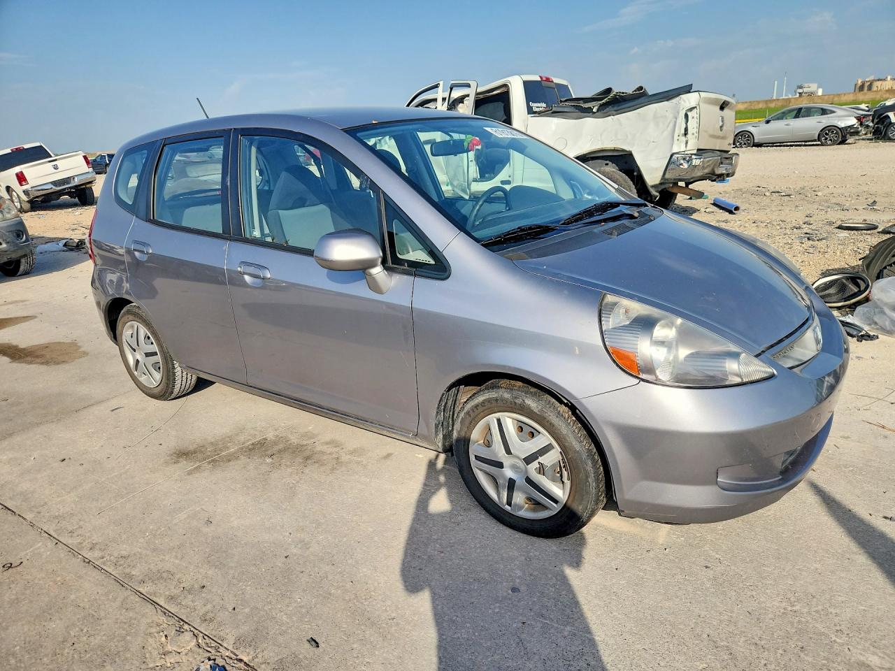 2008 Honda Fit Gray vin: JHMGD38488S043074