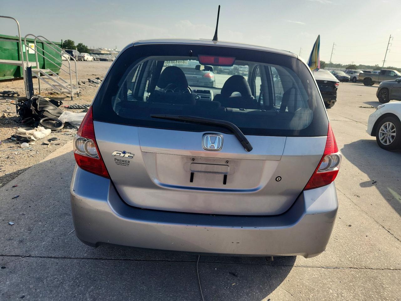 2008 Honda Fit Gray vin: JHMGD38488S043074