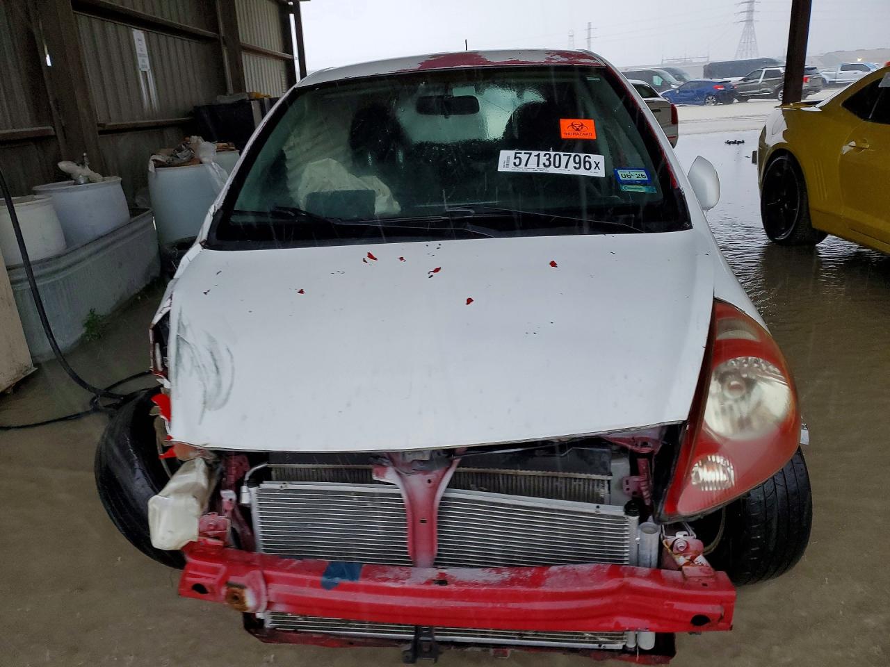 2008 Honda Fit Белый vin: JHMGD38488S045147