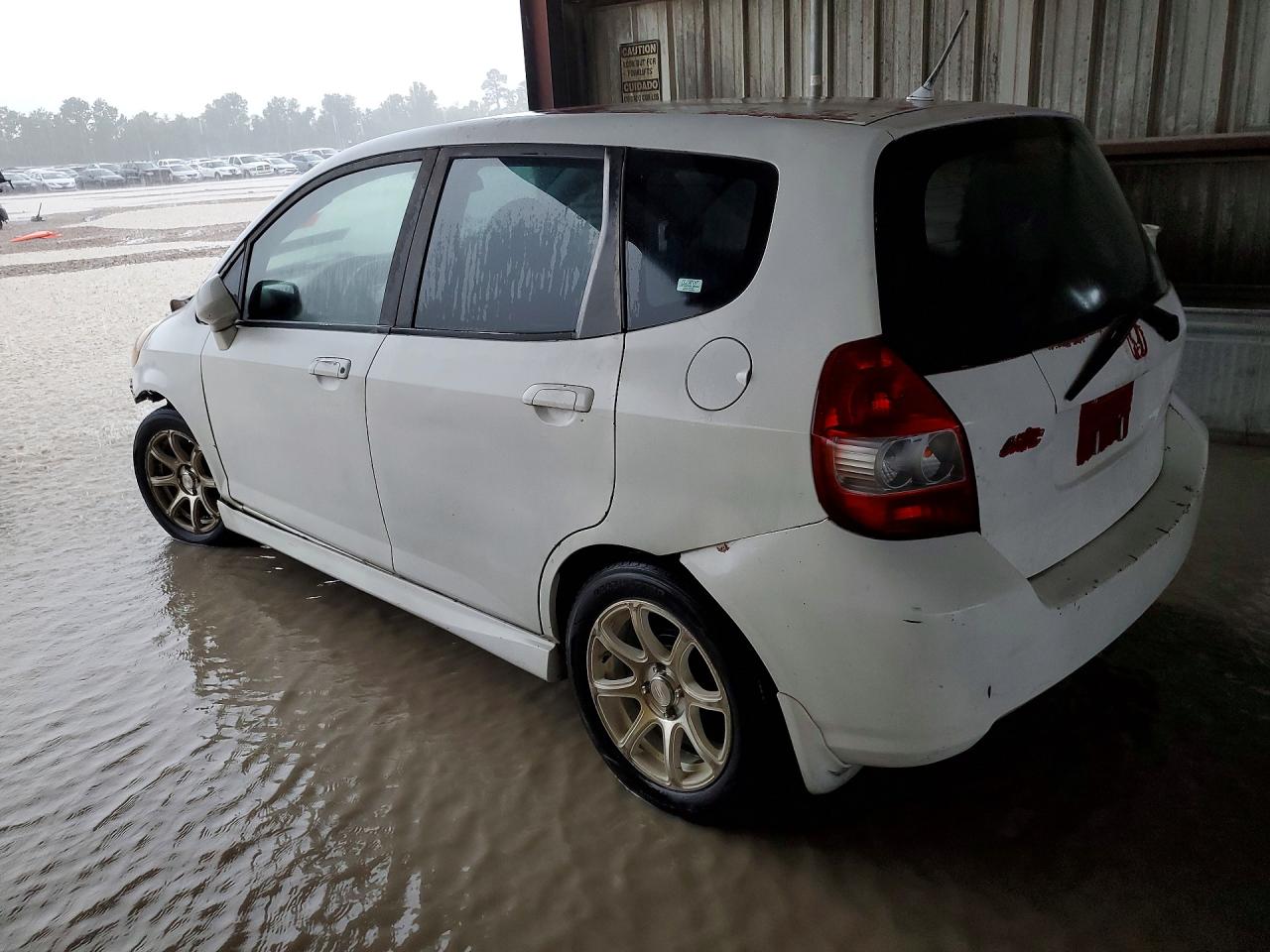 2008 Honda Fit Белый vin: JHMGD38488S045147