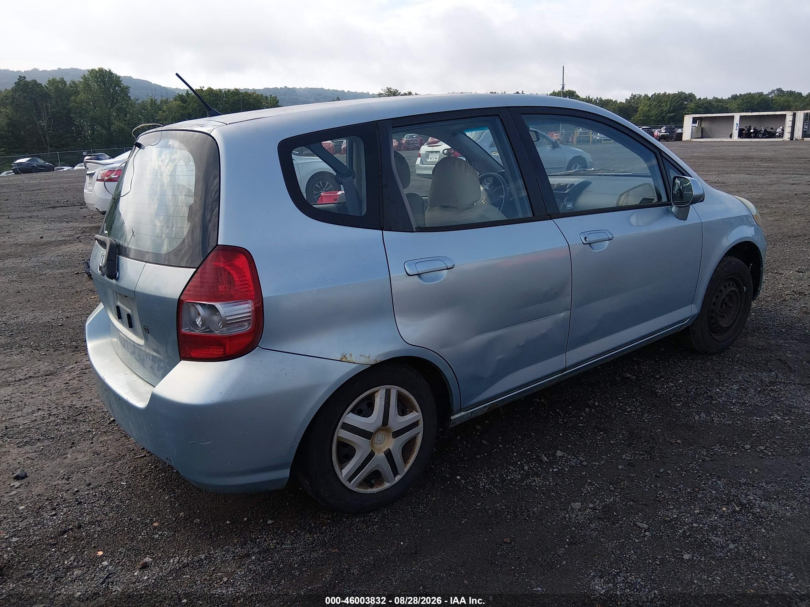 2007 Honda Fit   Бирюзовый vin: JHMGD38497S024337