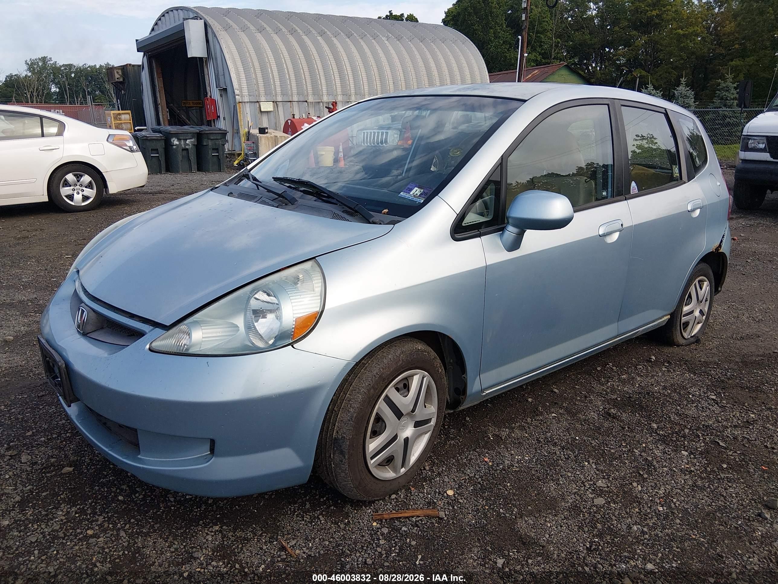 2007 Honda Fit   Бирюзовый vin: JHMGD38497S024337
