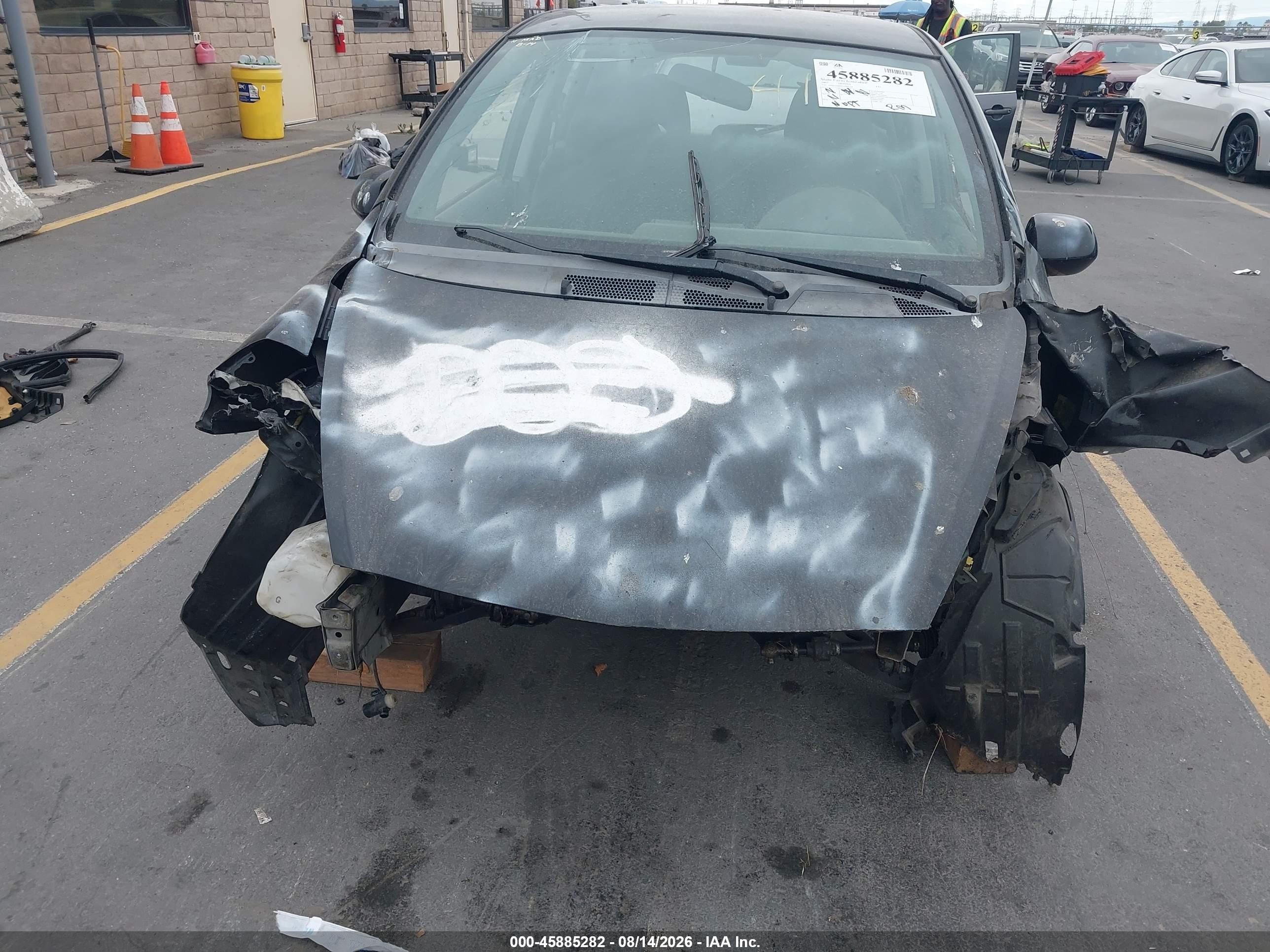 2007 Honda Fit   Black vin: JHMGD384X7S044144