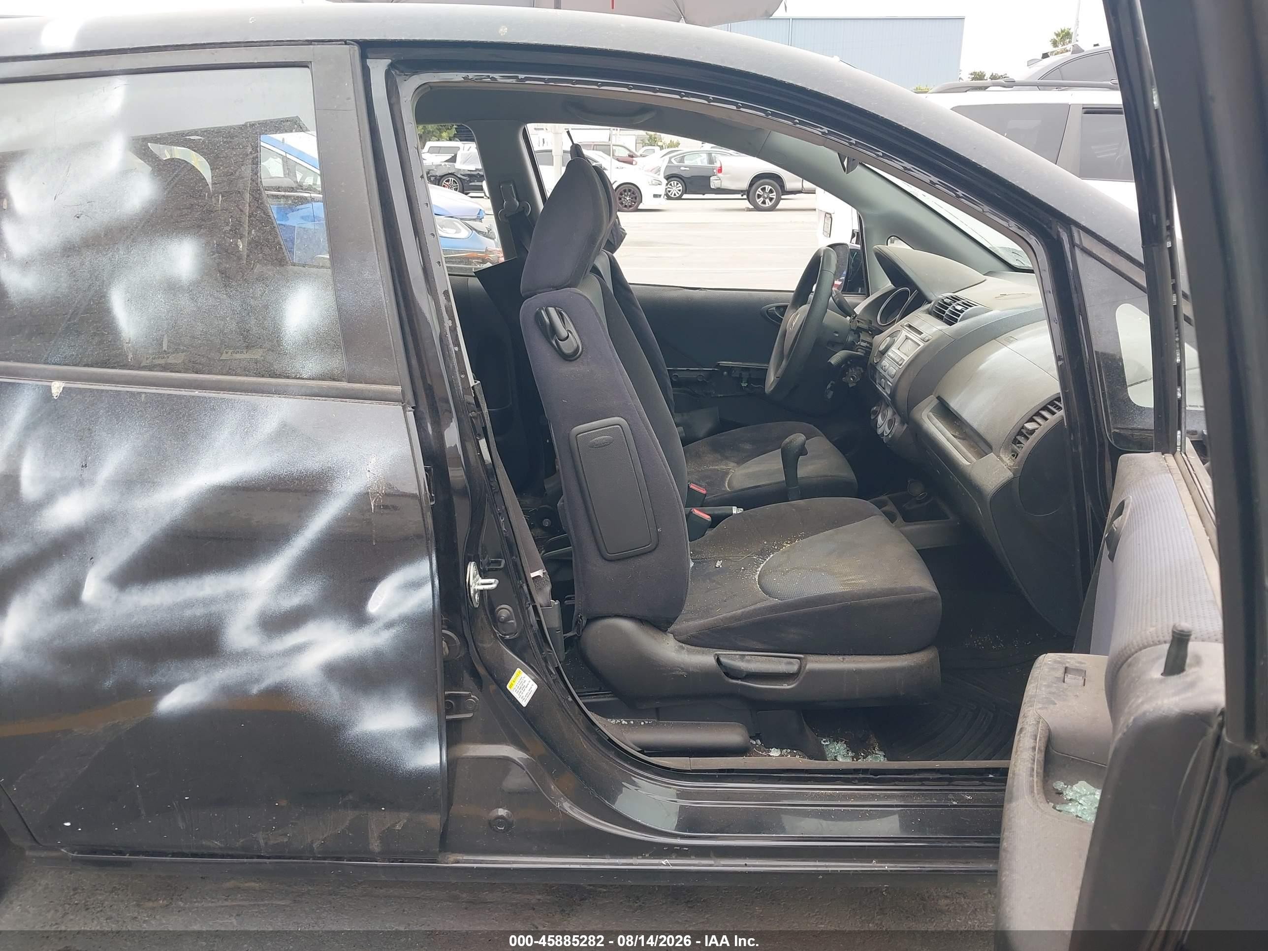 2007 Honda Fit   Black vin: JHMGD384X7S044144