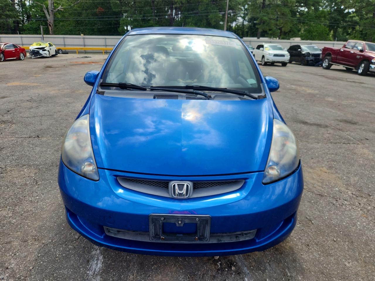 2007 Honda Fit Синий vin: JHMGD384X7S055774