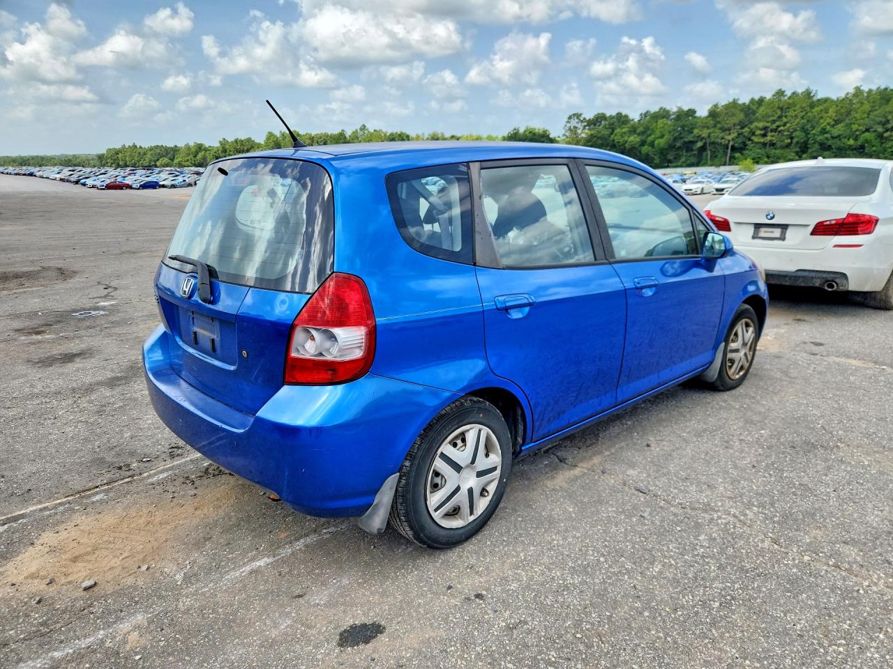 2007 Honda Fit Синий vin: JHMGD384X7S055774