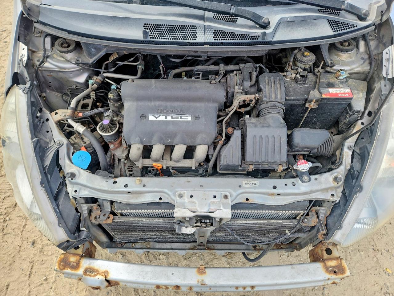 2007 Honda Fit Серебряный vin: JHMGD384X7S800135