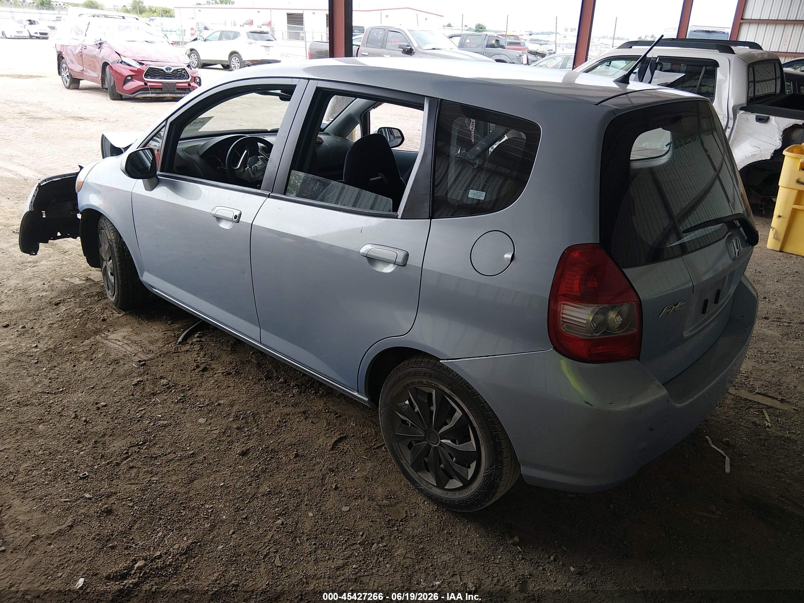 2008 Honda Fit   Light Blue vin: JHMGD384X8S029032
