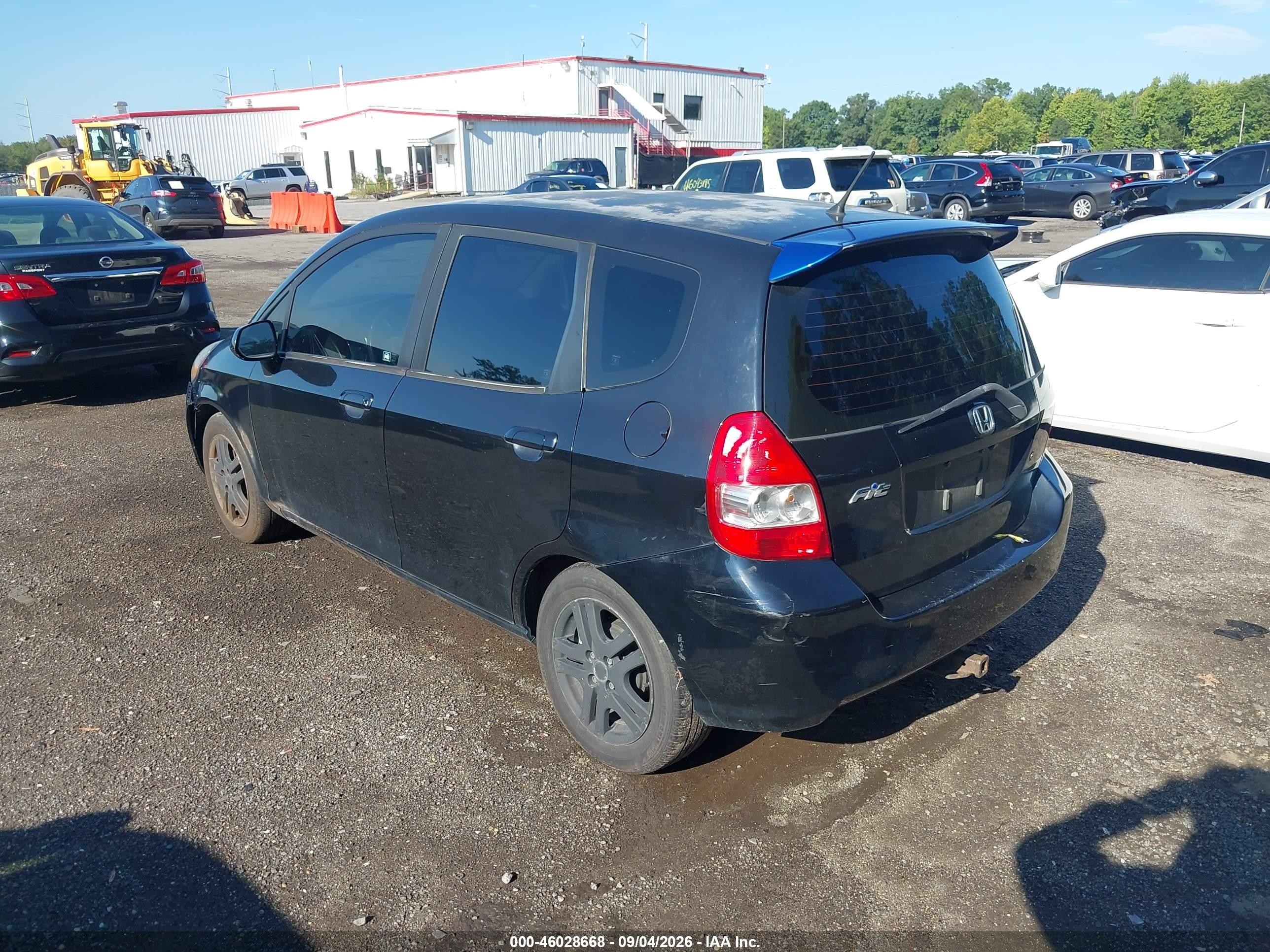 2008 Honda Fit Blue vin: JHMGD384X8S060992