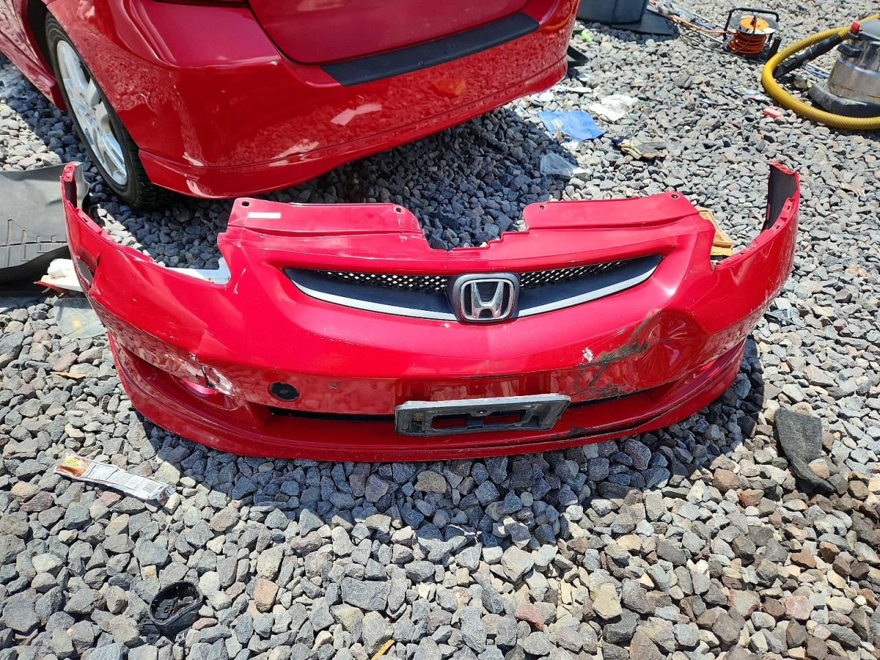 2007 Honda Fit S Red vin: JHMGD38607S002390