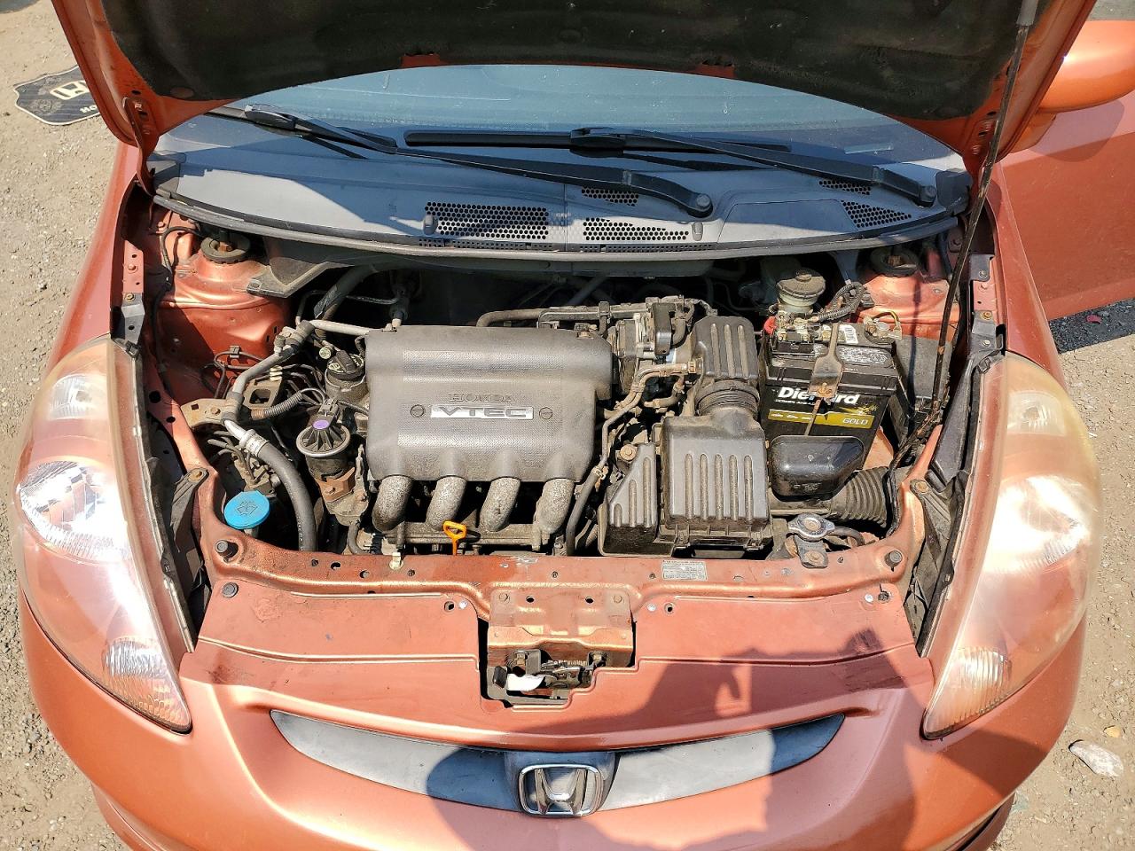 2007 Honda Fit S Оранжевый vin: JHMGD38607S023658