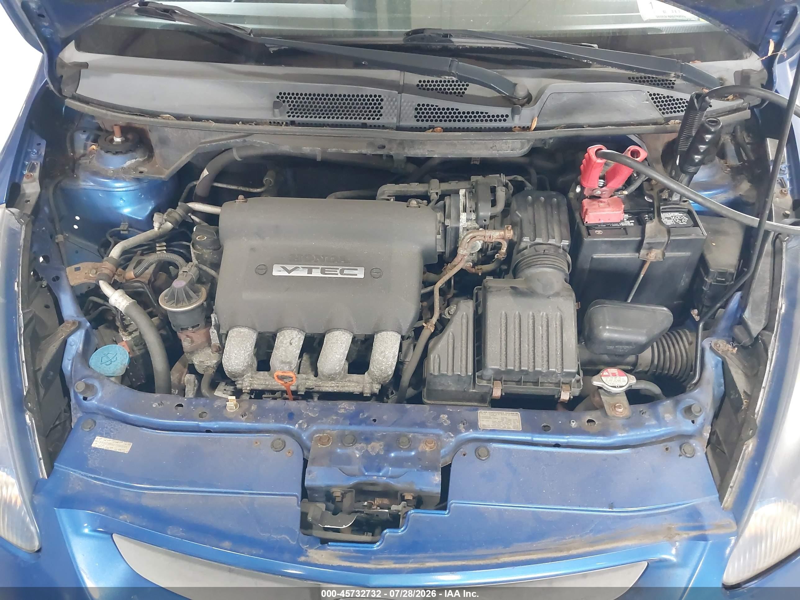 2007 Honda Fit Sport Blue vin: JHMGD38607S049225