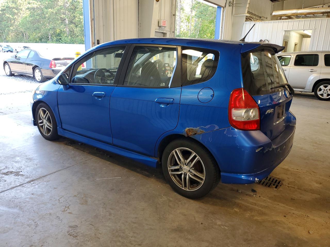 2007 Honda Fit S Blue vin: JHMGD38607S053453