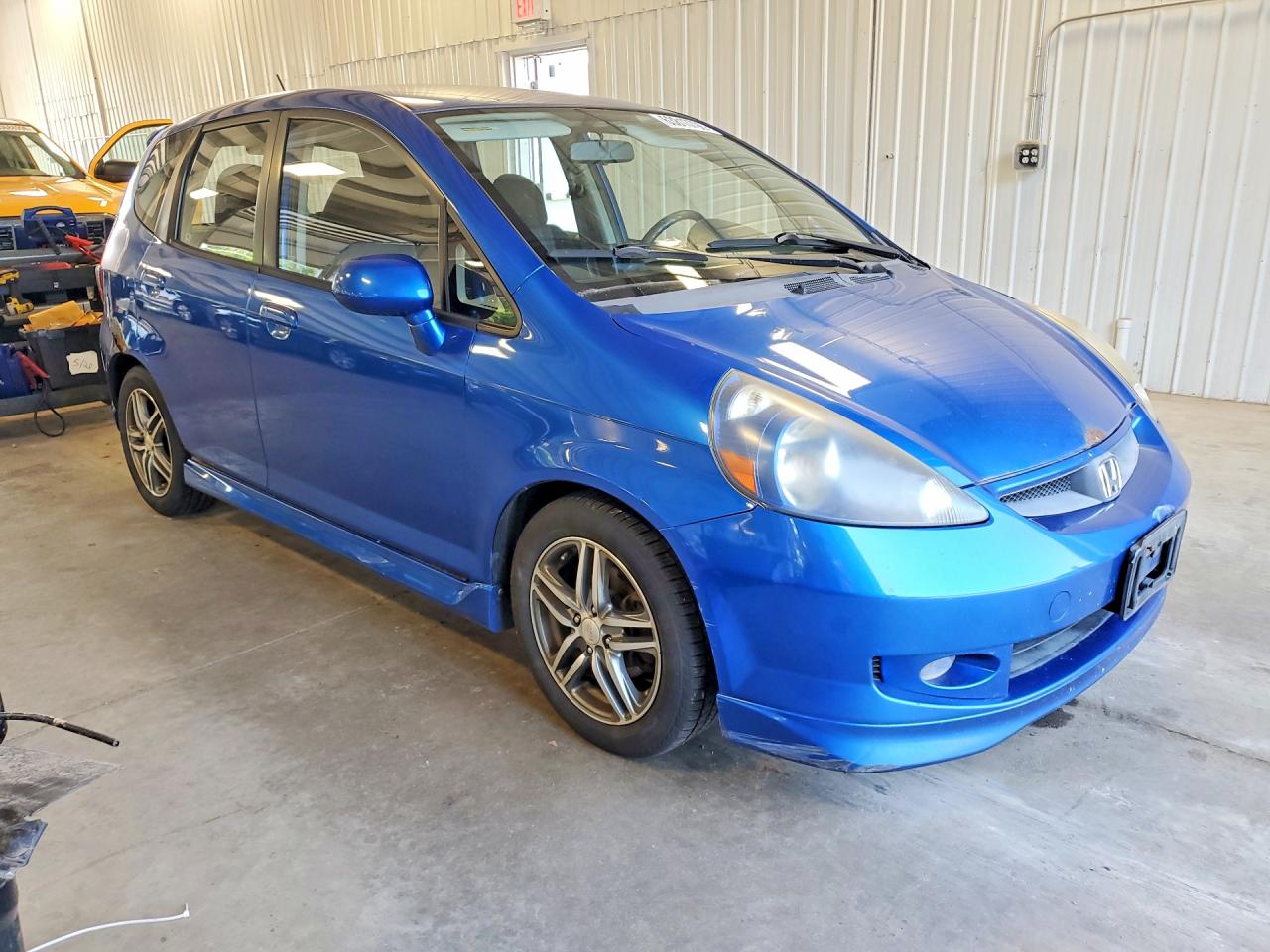 2007 Honda Fit S Blue vin: JHMGD38607S053453