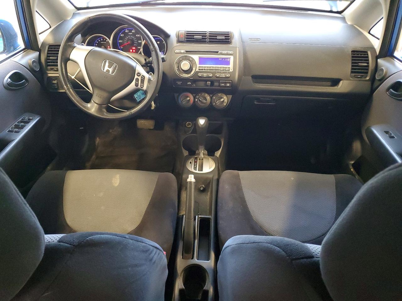 2007 Honda Fit S Blue vin: JHMGD38607S053453