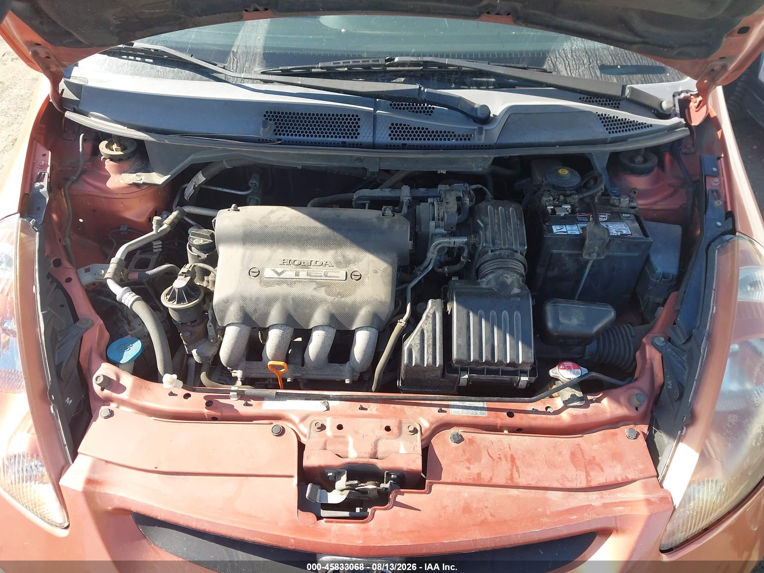 2007 Honda Fit Sport Orange vin: JHMGD38607S057101