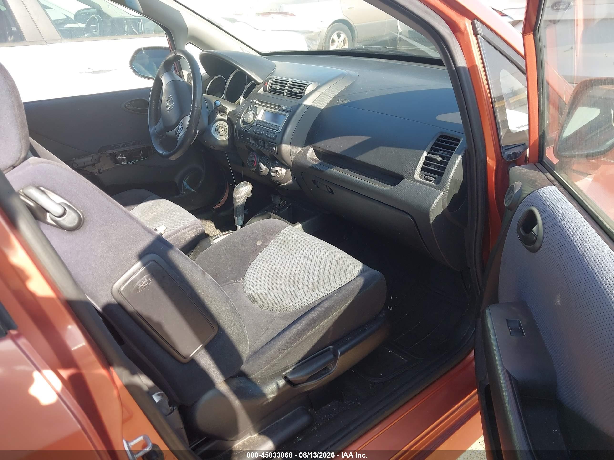 2007 Honda Fit Sport Orange vin: JHMGD38607S057101