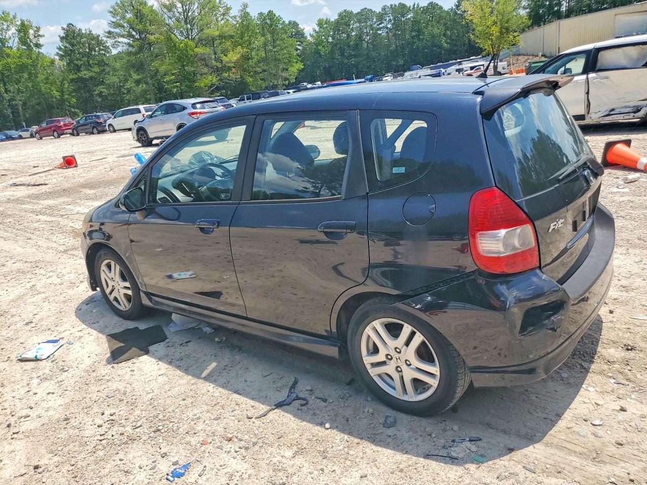 2008 Honda Fit Sport Black vin: JHMGD38608S005372