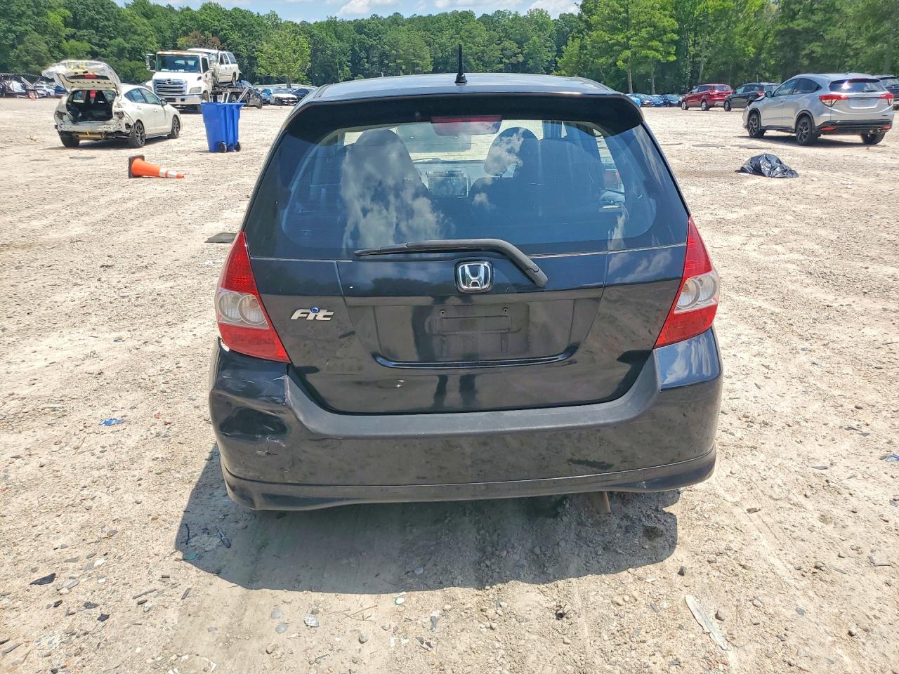 2008 Honda Fit Sport Black vin: JHMGD38608S005372