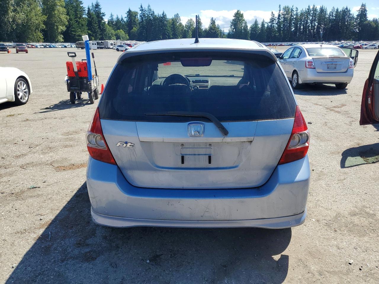 2008 Honda Fit Sport Blue vin: JHMGD38608S034239